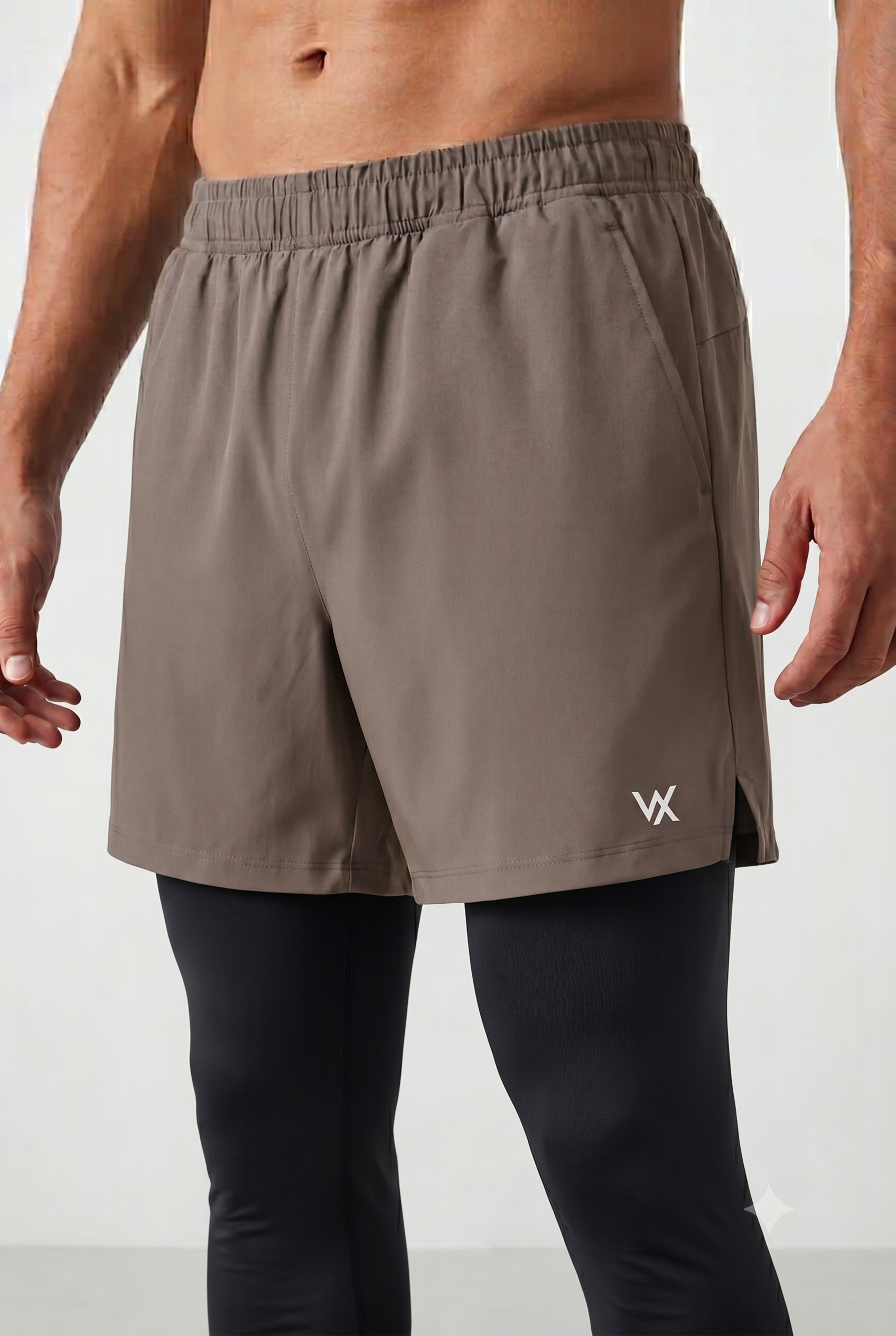 Men’s Workout Shorts with Built-In Compression Liner