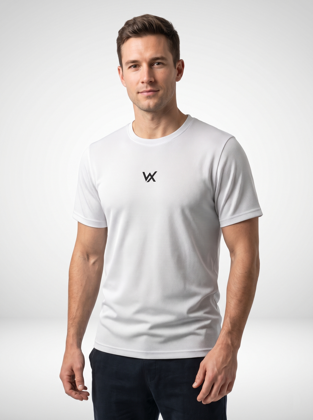 Warriorx Men's Poly Spandex With Mesh Gym T-shirt