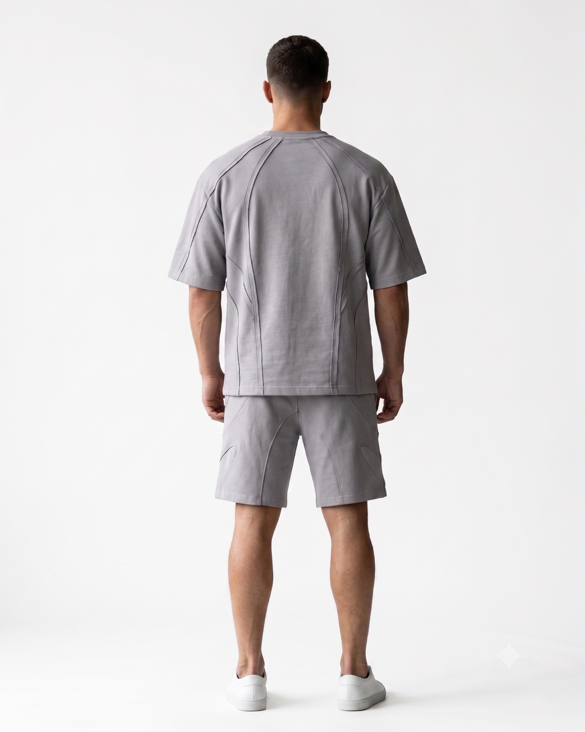 MEN'S Panel Stitching Loose fit cordset
