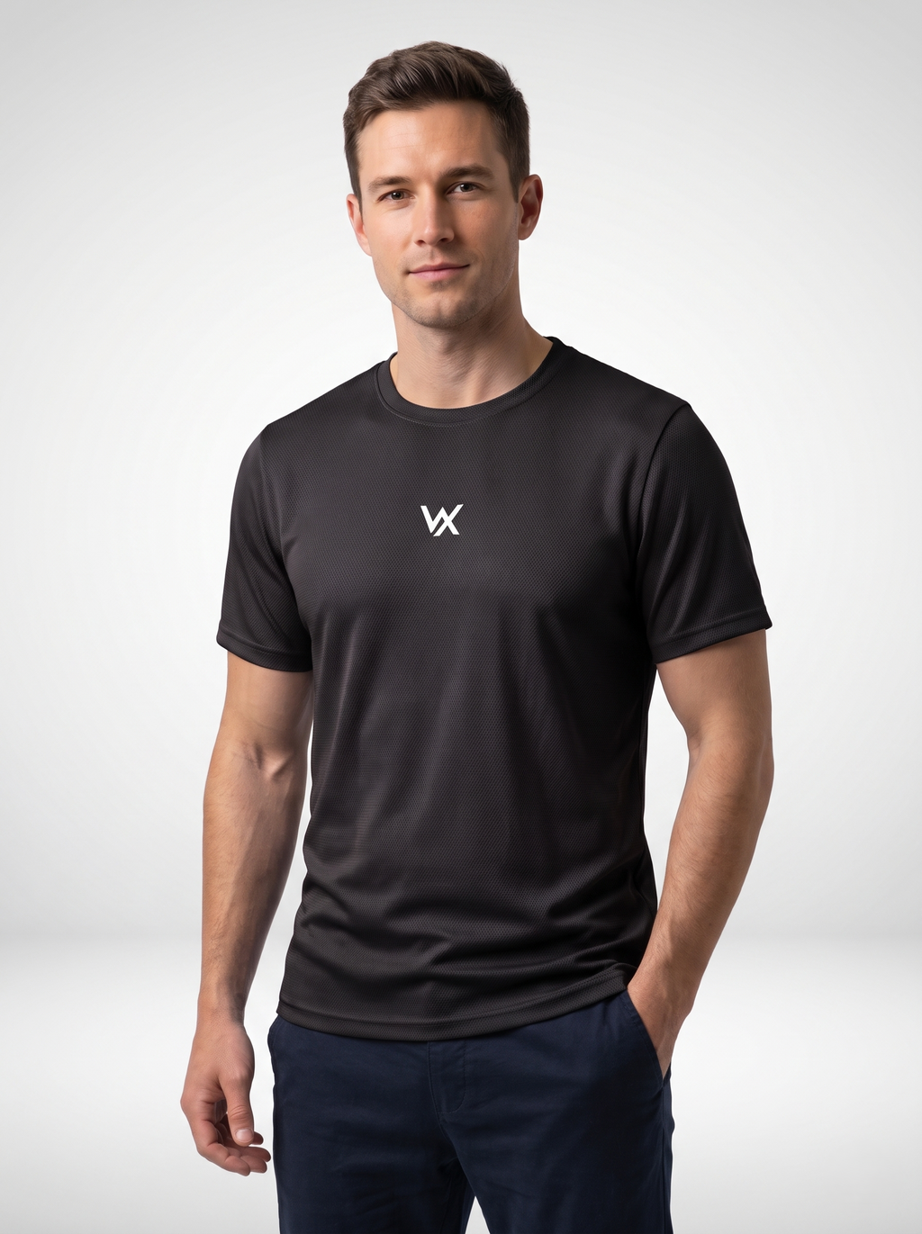 Warriorx Men's Poly Spandex With Mesh Gym T-shirt