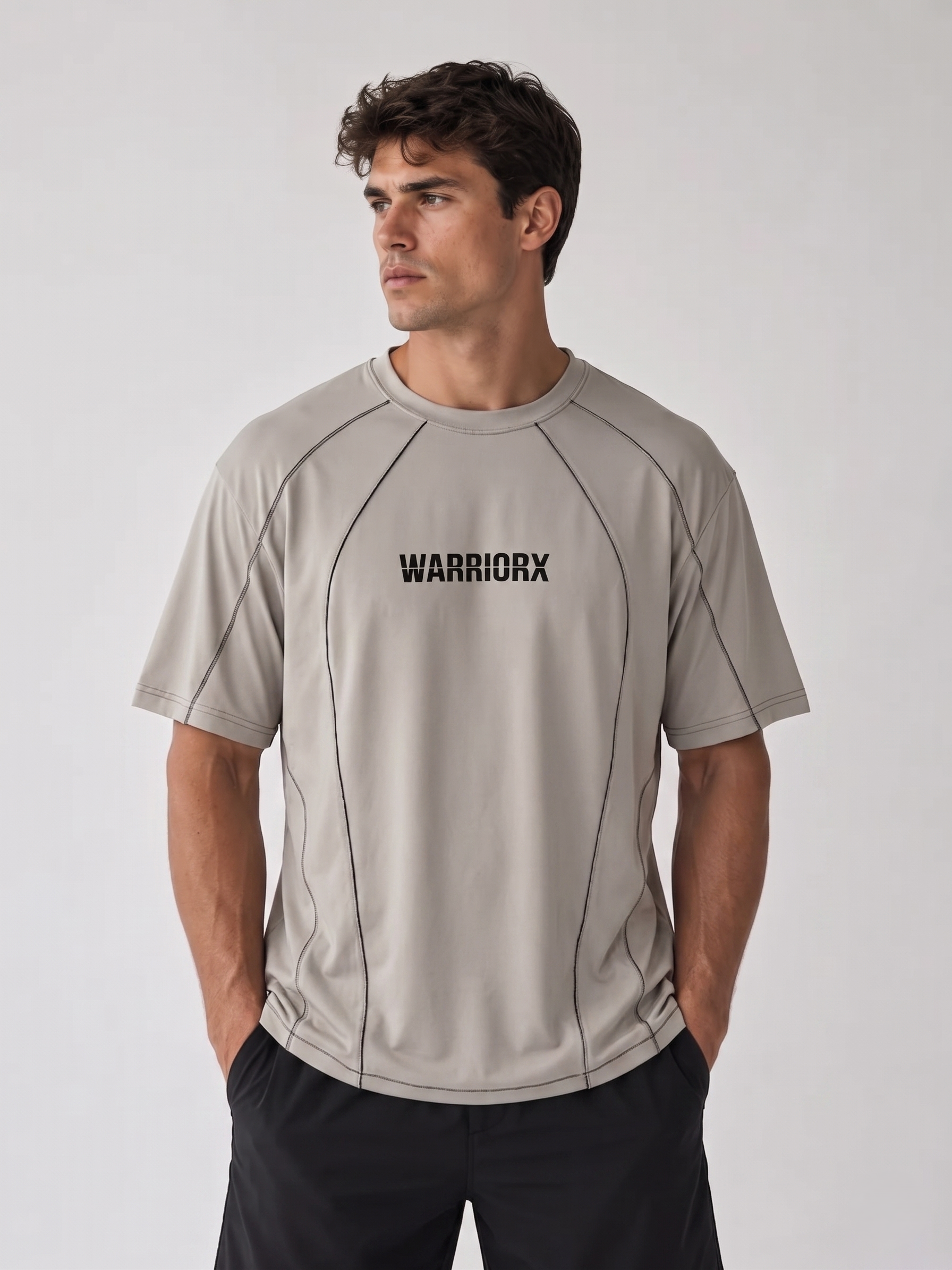Mens Chain Stitch Baggy Fit T-shirt