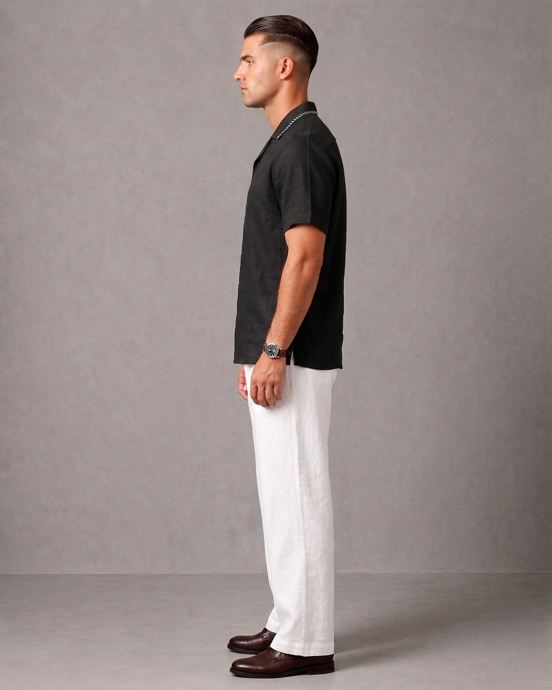 WarriorX Men's Premium Contrast Stitch Linen Cordset