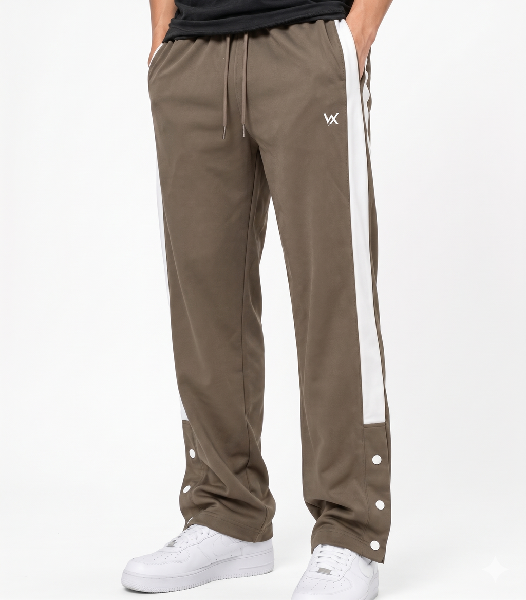 WarriorX Men’s Nylon Rib Relax Fit Lower with Snap Button