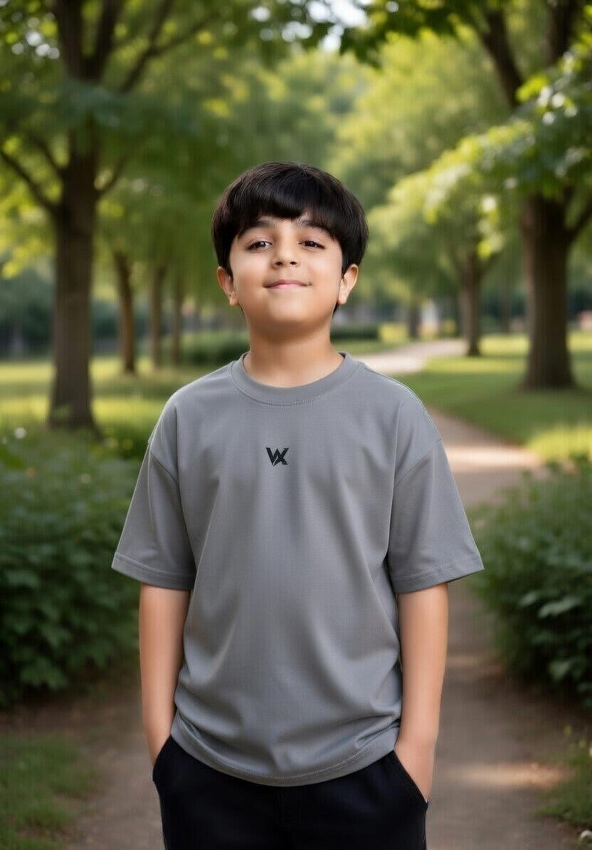 warriorx kids oversize cotton terry tshirt