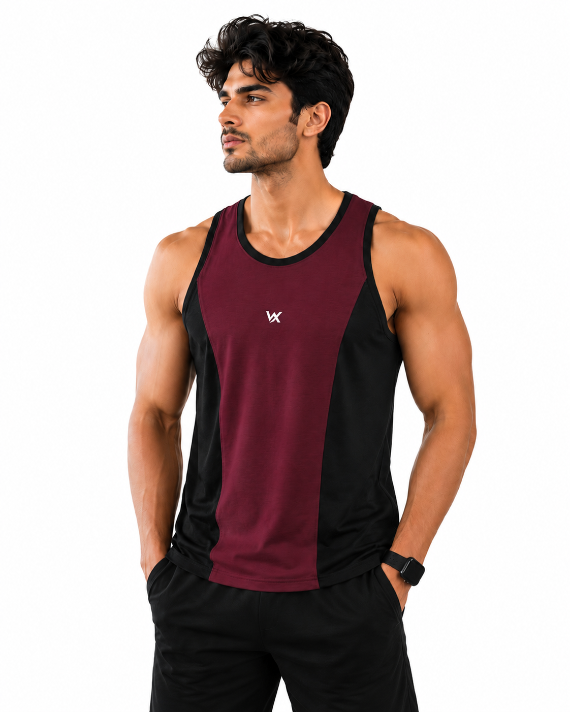 WarriorX Men’s Activewear Cotton Terry Spandex Sando