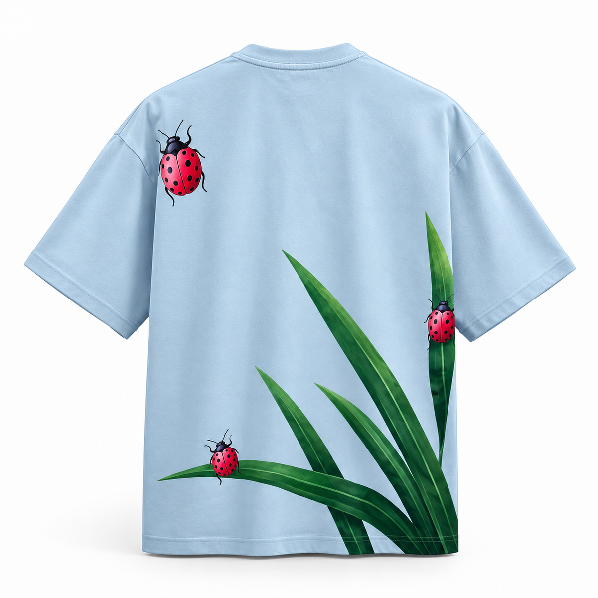 WarriorX Ladybug Garden Oversized Unisex T-Shirt