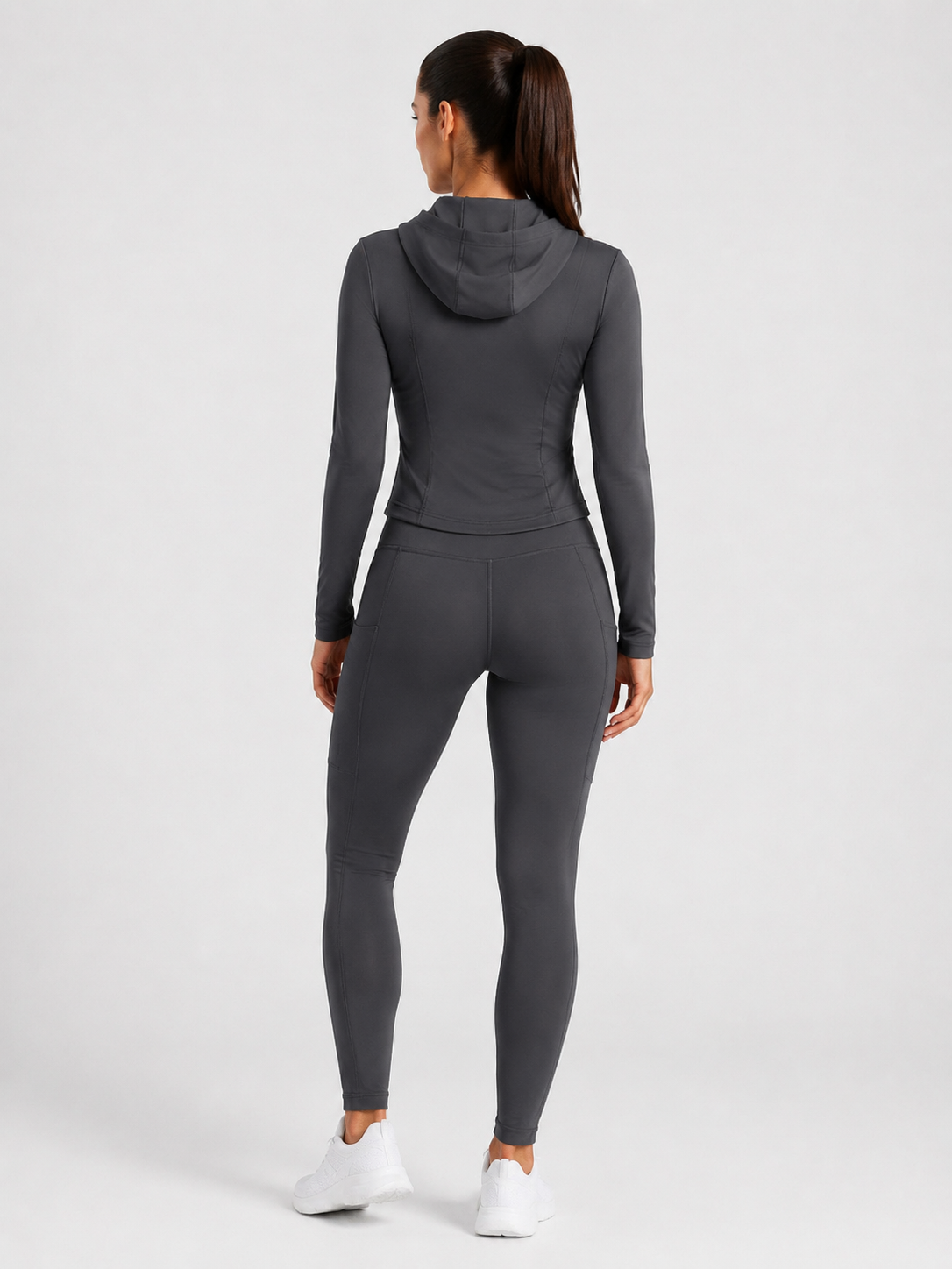 Women’s SculptFit Zip-Up Jacket & High-Waist Pocket Leggings Co-Ord Set