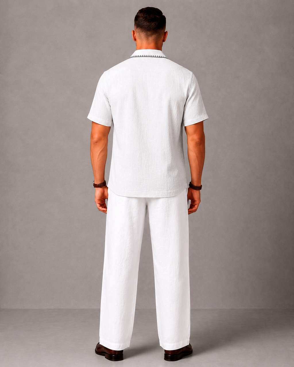 WarriorX Men's Premium Contrast Stitch Linen Cordset