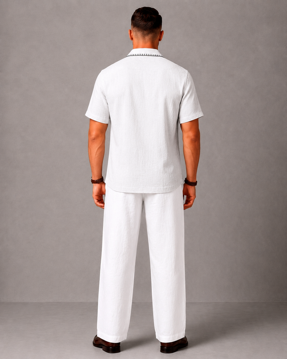 WarriorX Men's Premium Contrast Stitch Linen Cordset