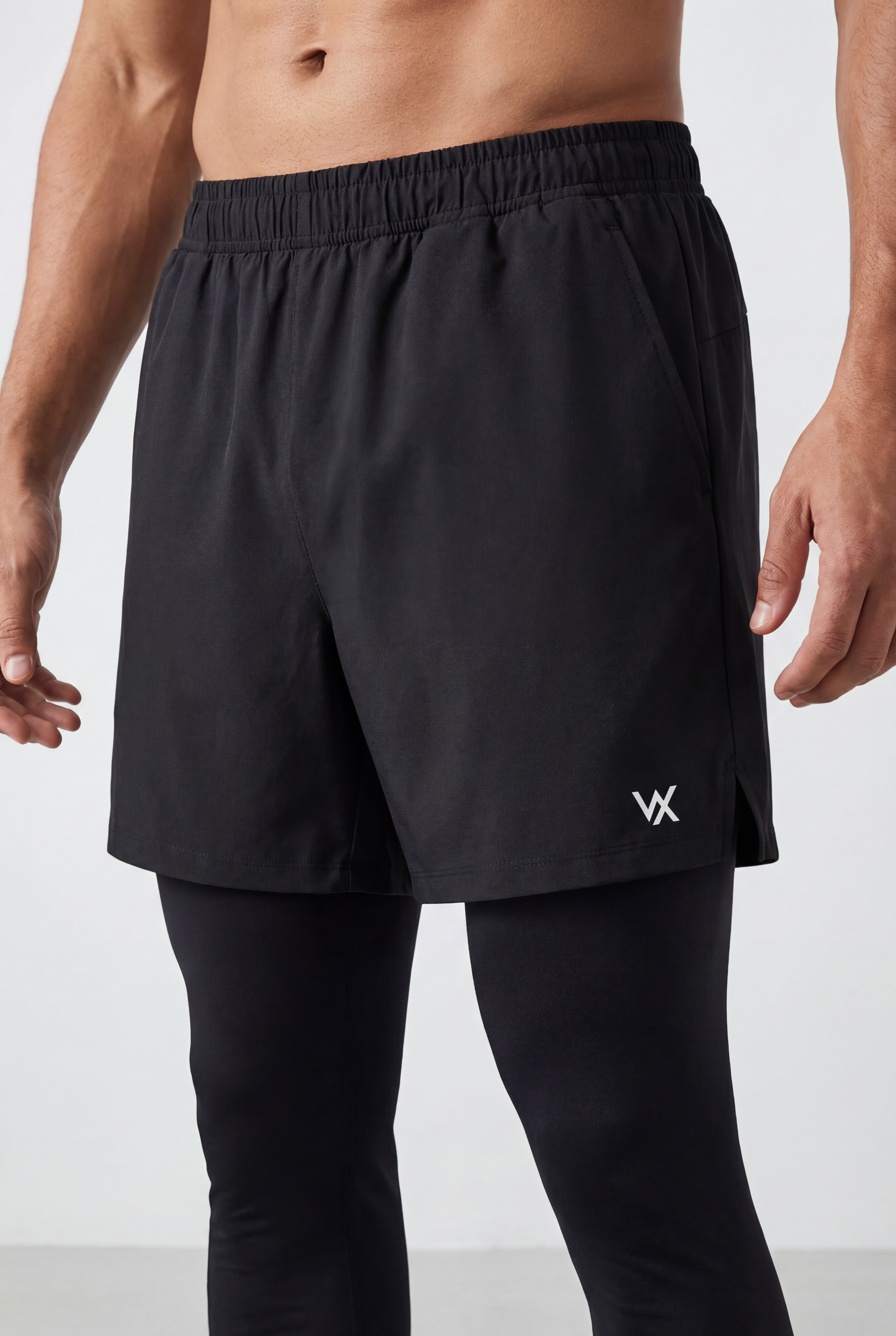 Men’s Workout Shorts with Built-In Compression Liner