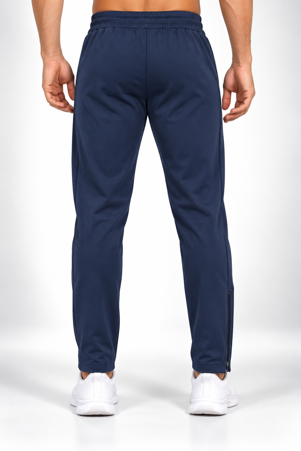 WarriorX Men's Premium Tapered Track Pants with Ankle Zipper