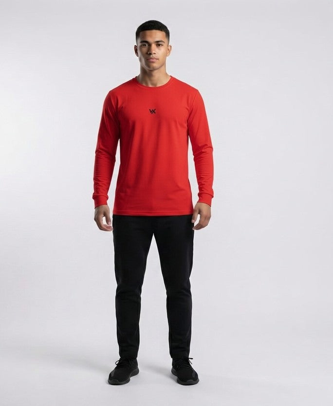 WARRIORX MENS FULL SLEEVES COTTON LYCRA T-SHIRT