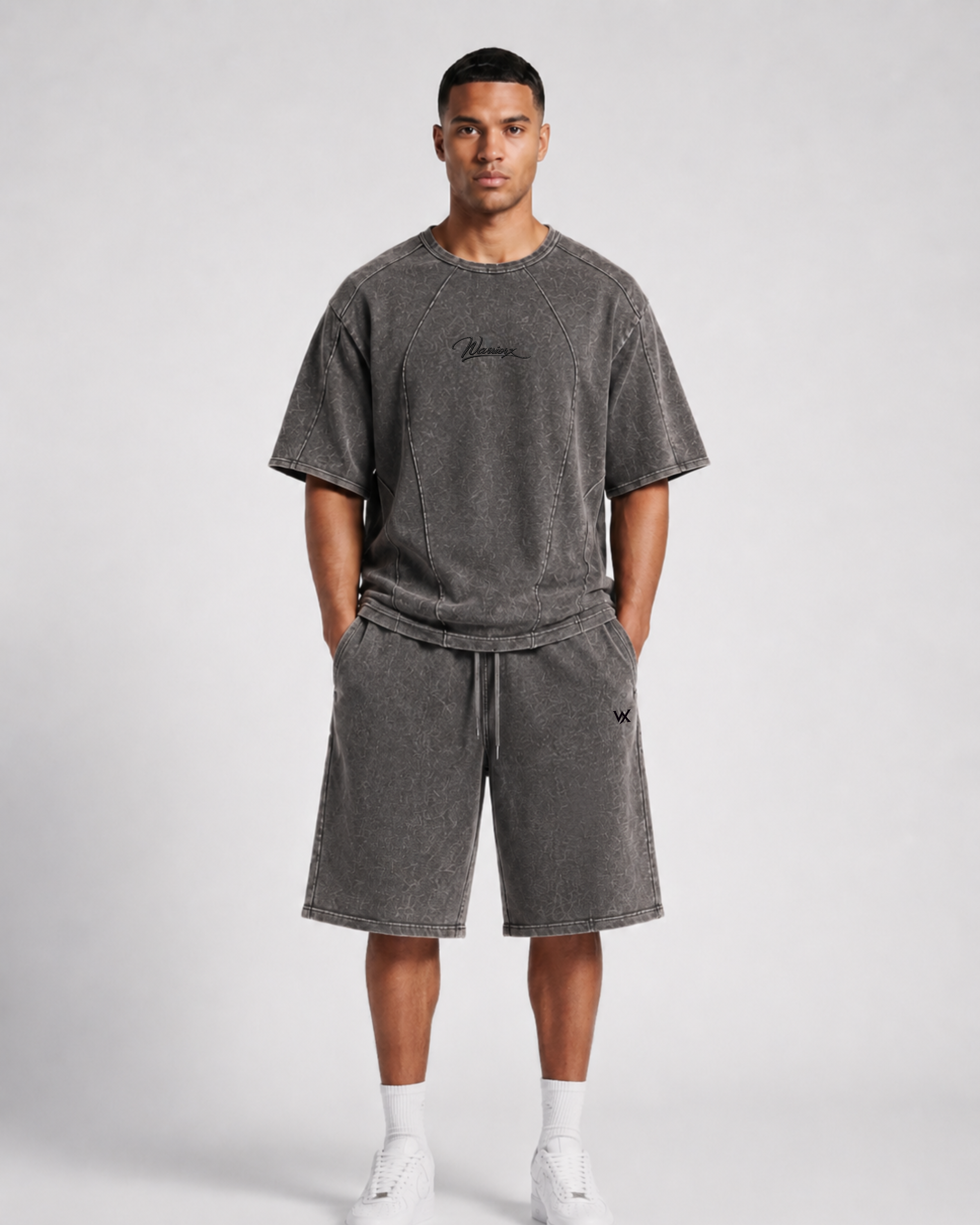 Warriorx Men's Vintage Wash Cordset with Jorts