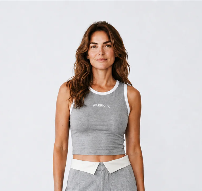 WARRIORX WOMEN TANK TOP COTTON TERRY
