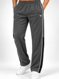 WarriorX Men's Textured Straight-Fit Grey Track Pants