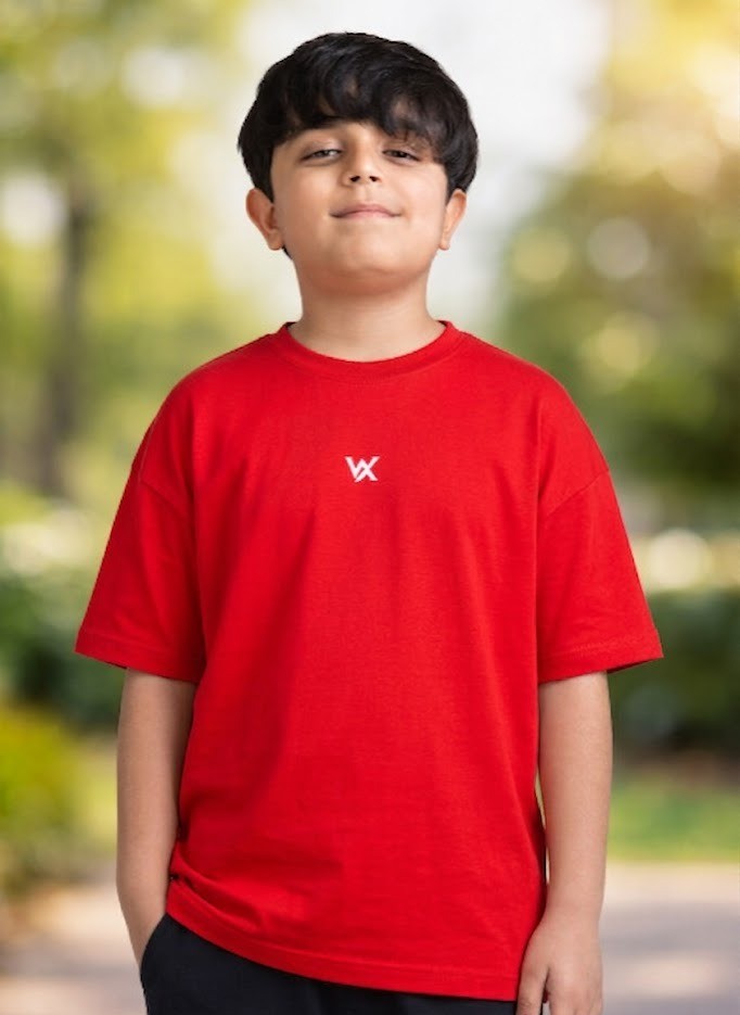 warriorx kids oversize cotton lycra tshirt