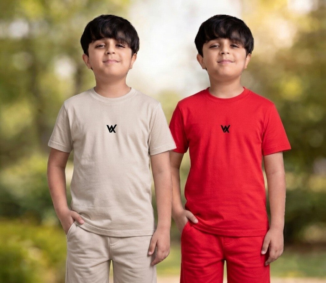 Warriorx kids combo for 2 cotton lycra tshirts