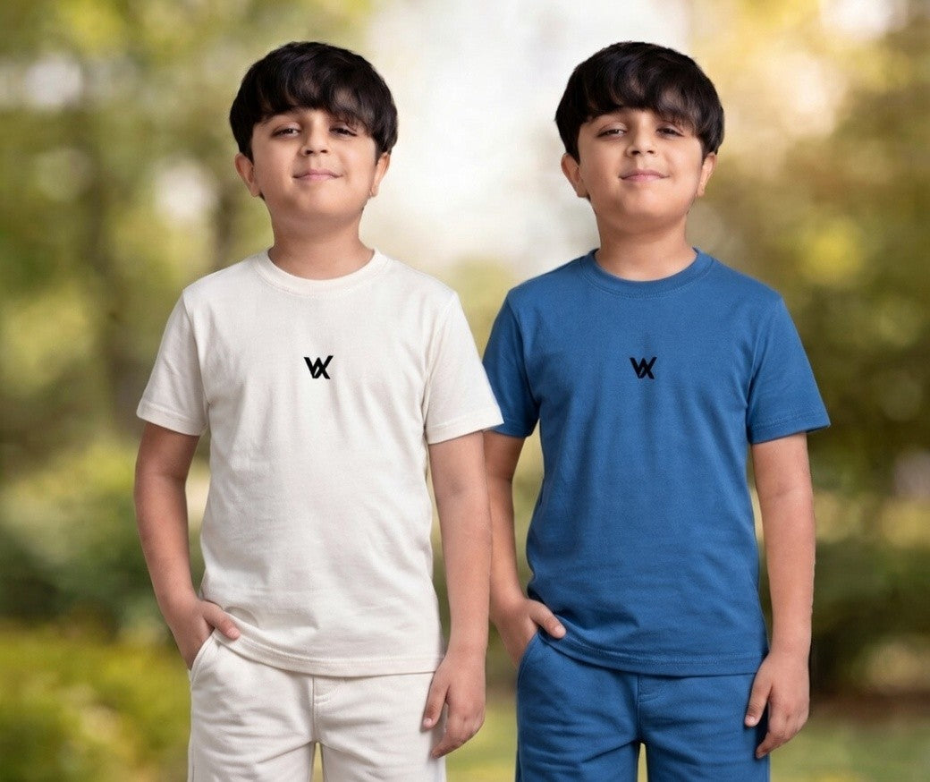 Warriorx kids combo for 2 cotton lycra tshirts