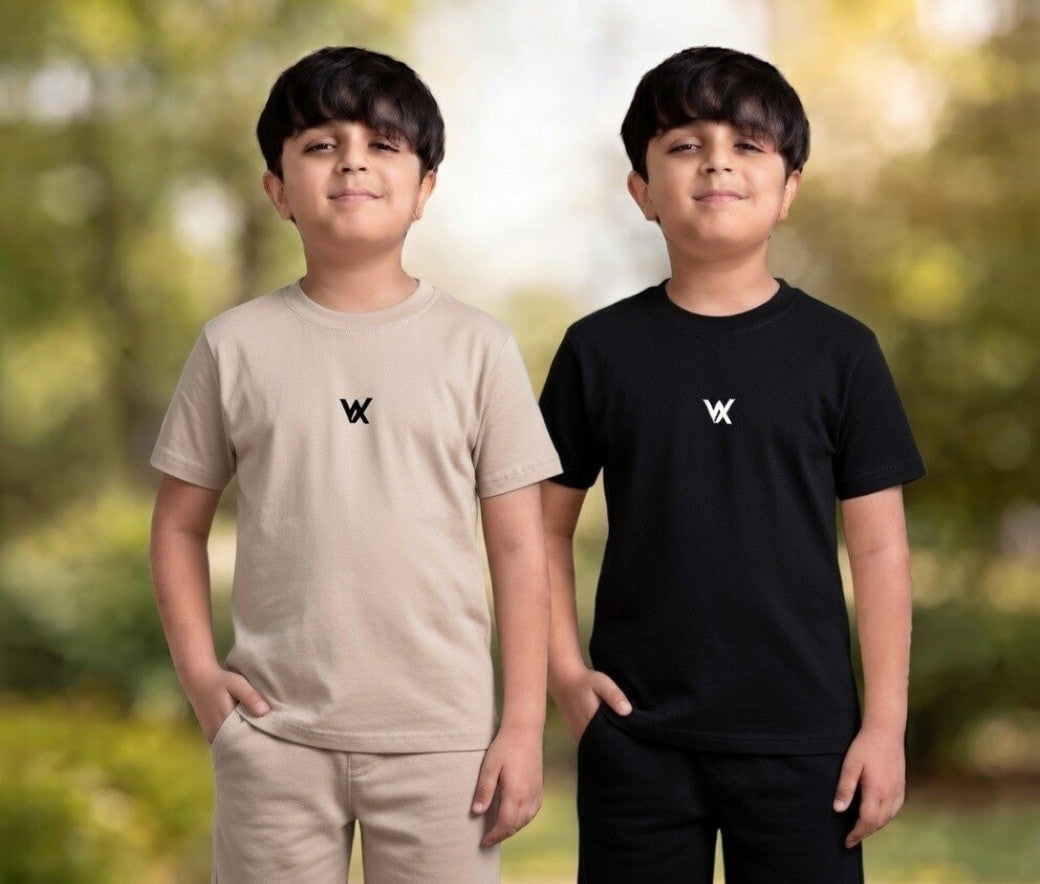 Warriorx kids combo for 2 cotton lycra tshirts