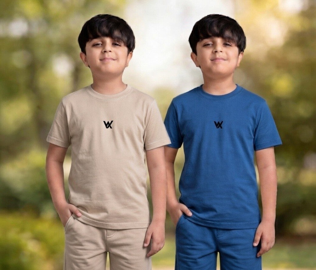 Warriorx kids combo for 2 cotton lycra tshirts