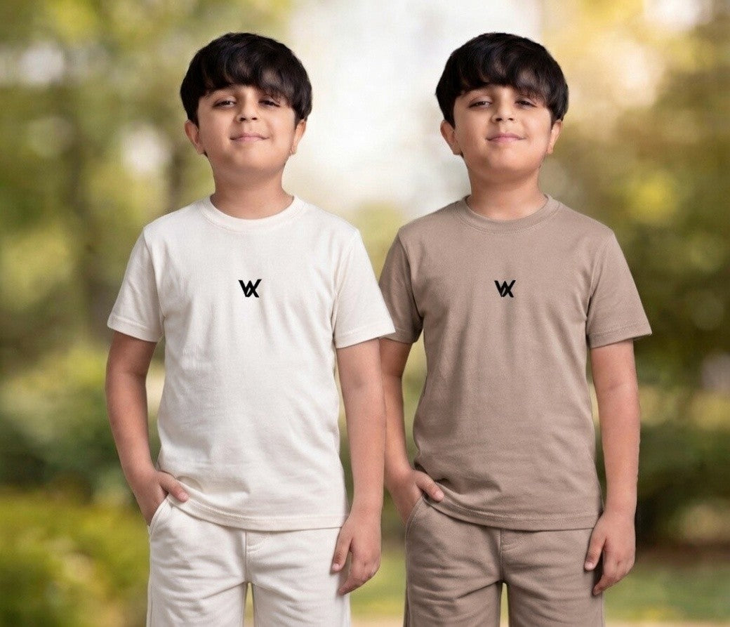 Warriorx kids combo for 2 cotton lycra tshirts