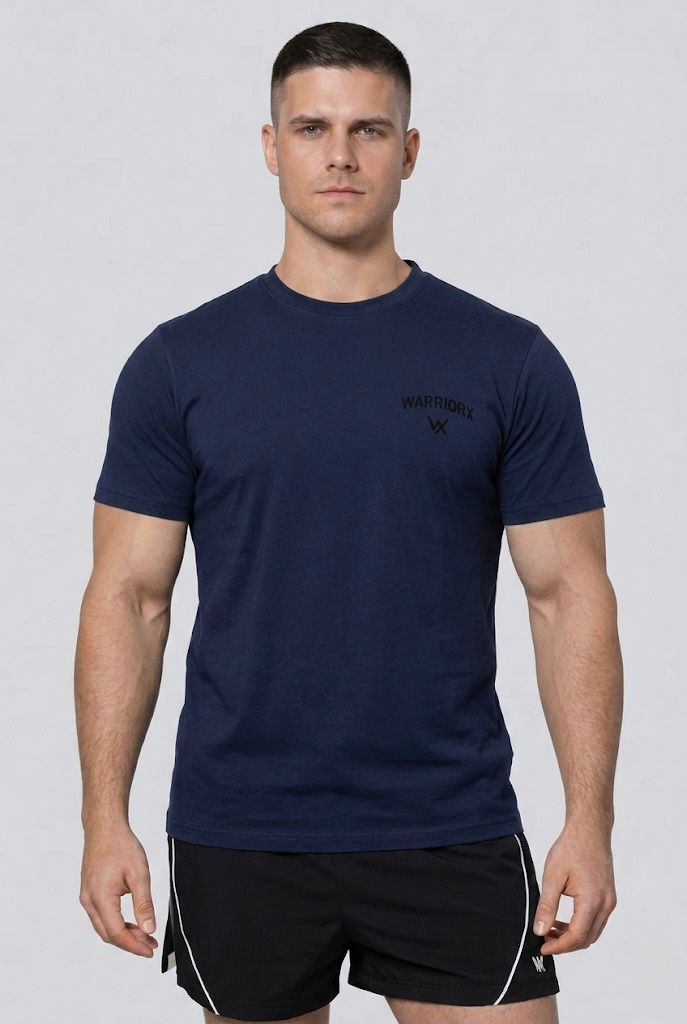 WarriorX Men’s Workout T-Shirt in  Cotton Poly Spandex Blend