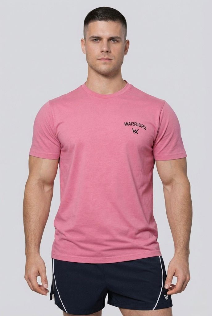 WarriorX Men’s Workout T-Shirt in  Cotton Poly Spandex Blend