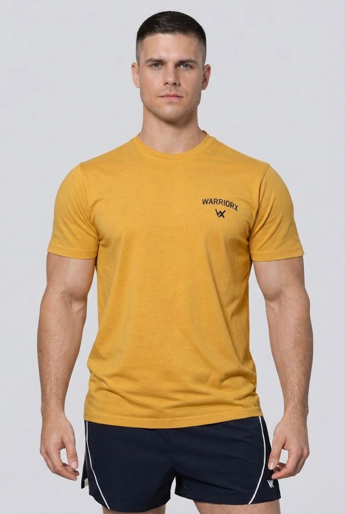 WarriorX Men’s Workout T-Shirt in  Cotton Poly Spandex Blend