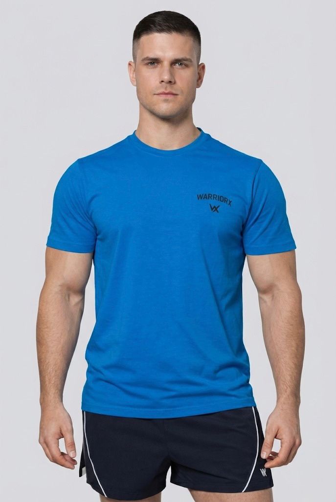 WarriorX Men’s Workout T-Shirt in  Cotton Poly Spandex Blend