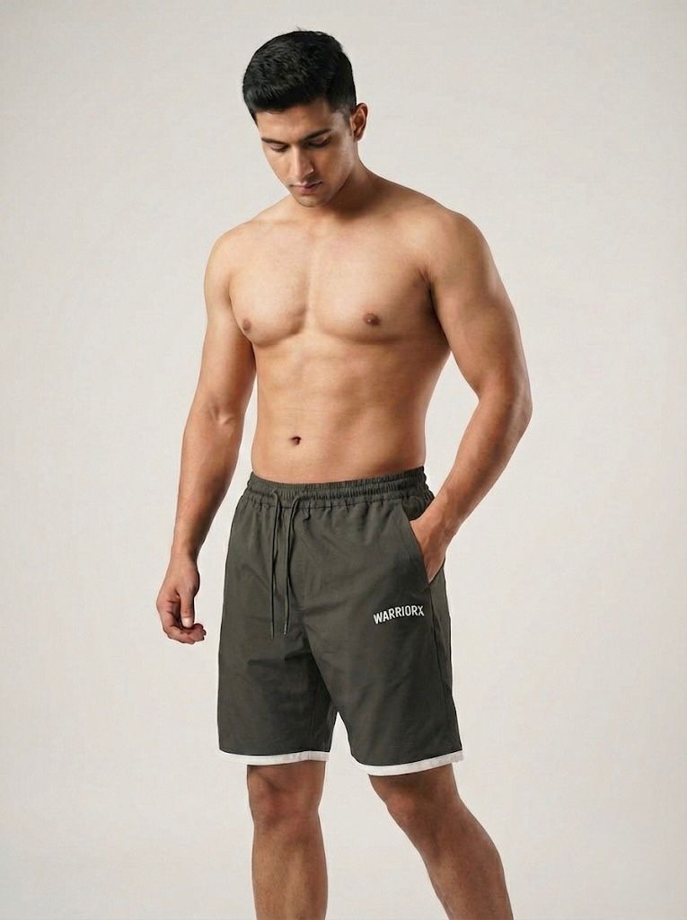 WarriorX Men’s Training Nylon Rib Shorts
