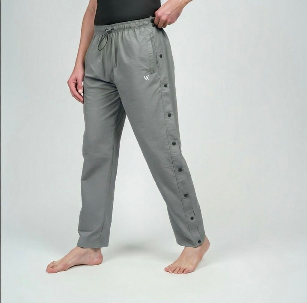 WarriorX Nylon Crush Pants With Side Snap button