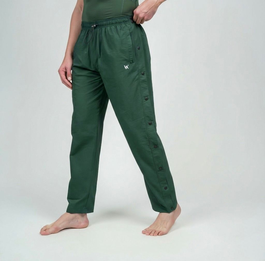 WarriorX Nylon Crush Pants With Side Snap button