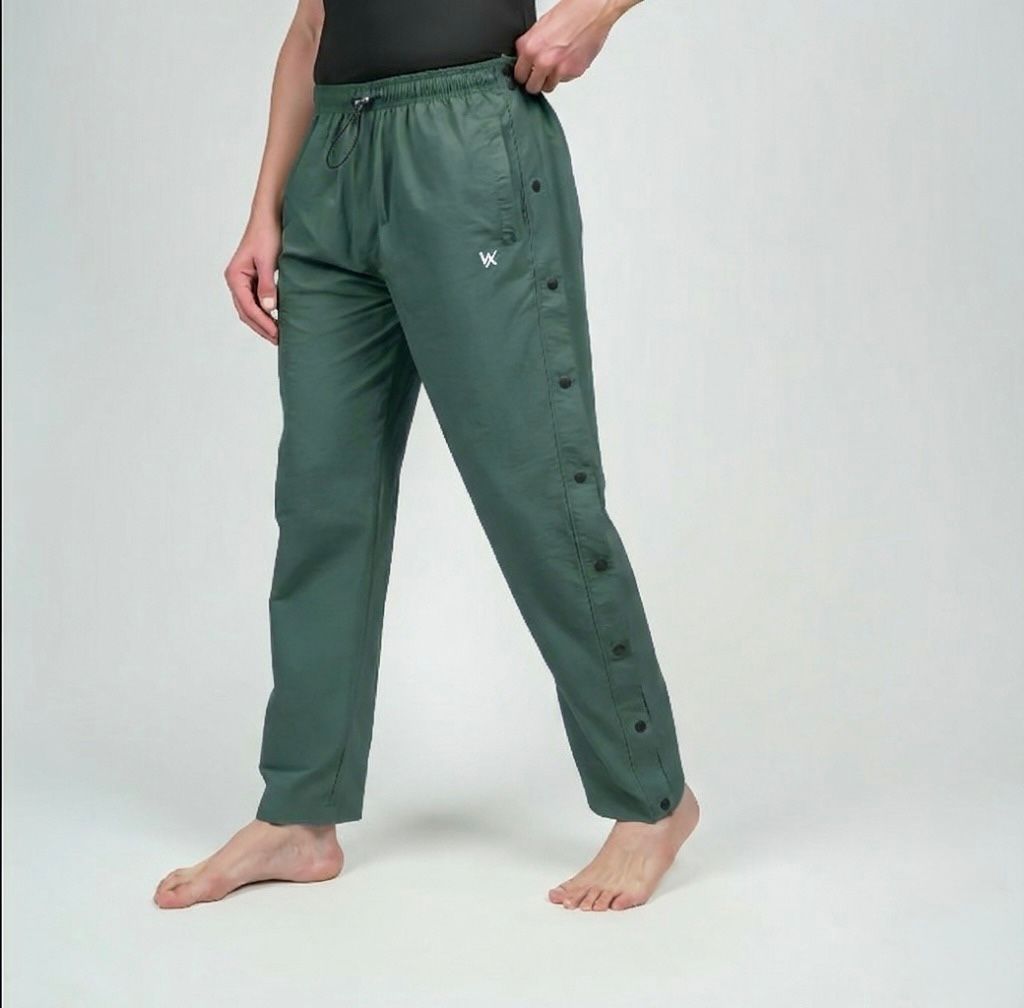 WarriorX Nylon Crush Pants With Side Snap button