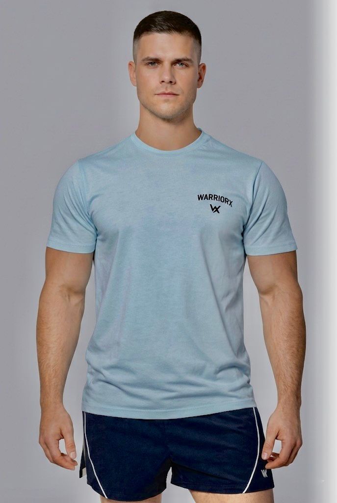 WarriorX Men’s Workout T-Shirt in  Cotton Poly Spandex Blend