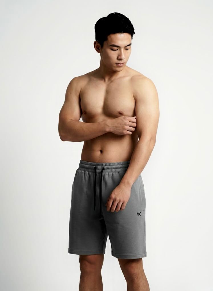 WarriorX Men’s Running & Cycling Cotton Terry Spandex Casual Shorts