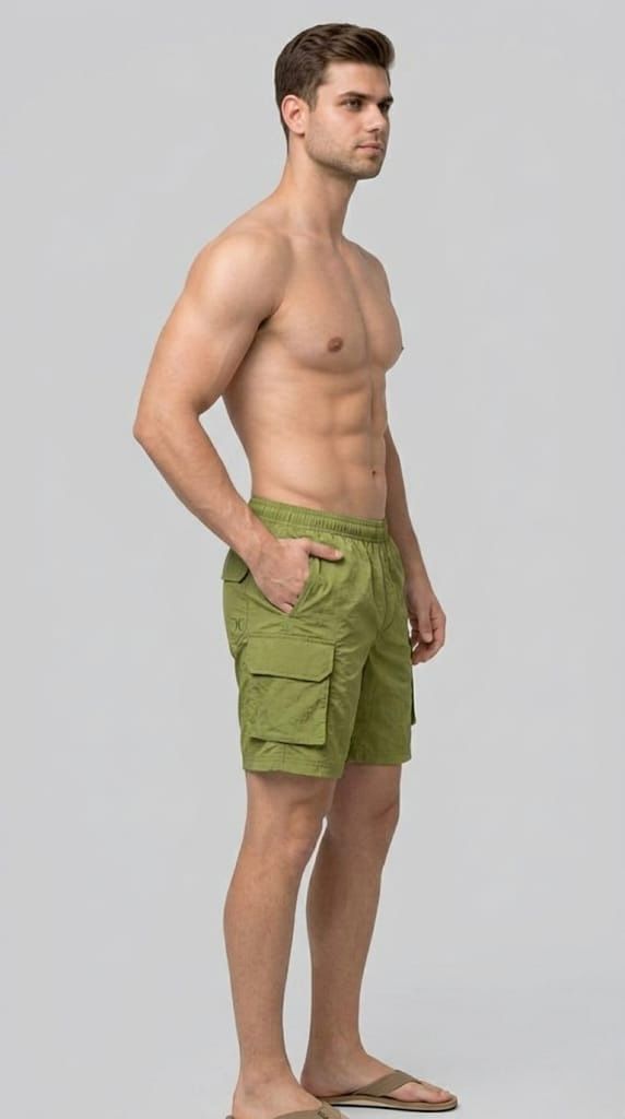 WarriorX Men’s Cargo Parachute Nylon Shorts