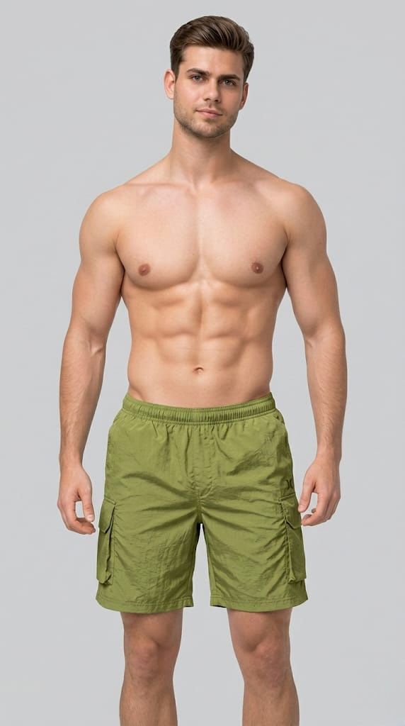 WarriorX Men’s Cargo Parachute Nylon Shorts