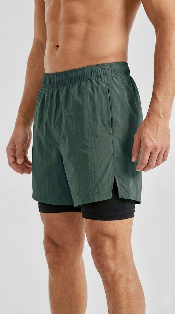 WarriorX Men’s Parachute Nylon Workout Shorts with Inner Liner