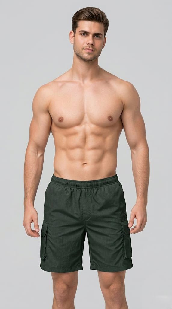 WarriorX Men’s Cargo Parachute Nylon Shorts