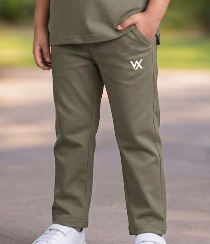 warriorx kids regular fit cotton lycra trouser