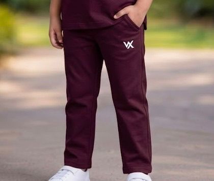 warriorx kids regular fit cotton lycra trouser