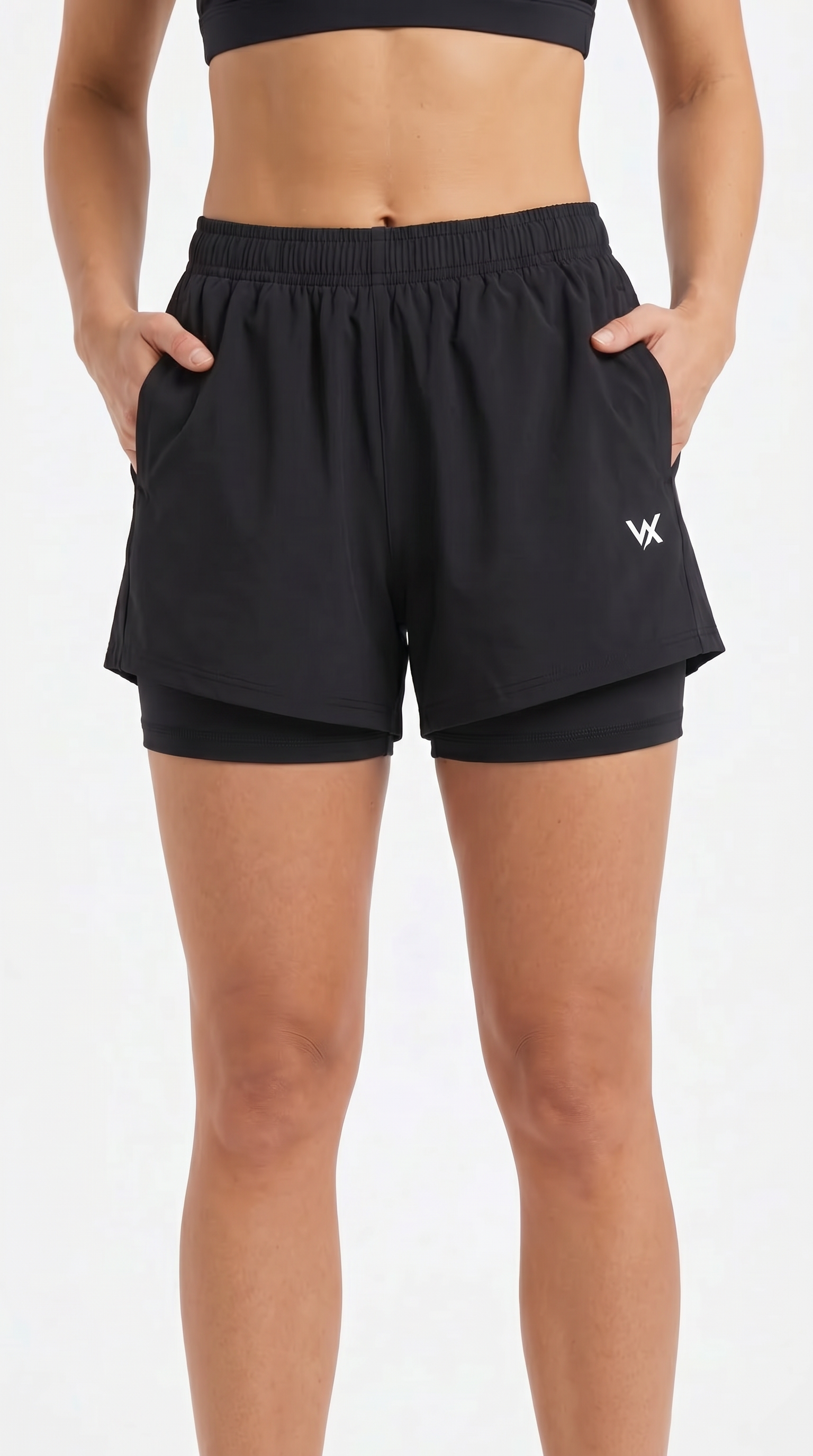 WARRIORX WOMEN RUNNING SHORTS WITH INNER LINING