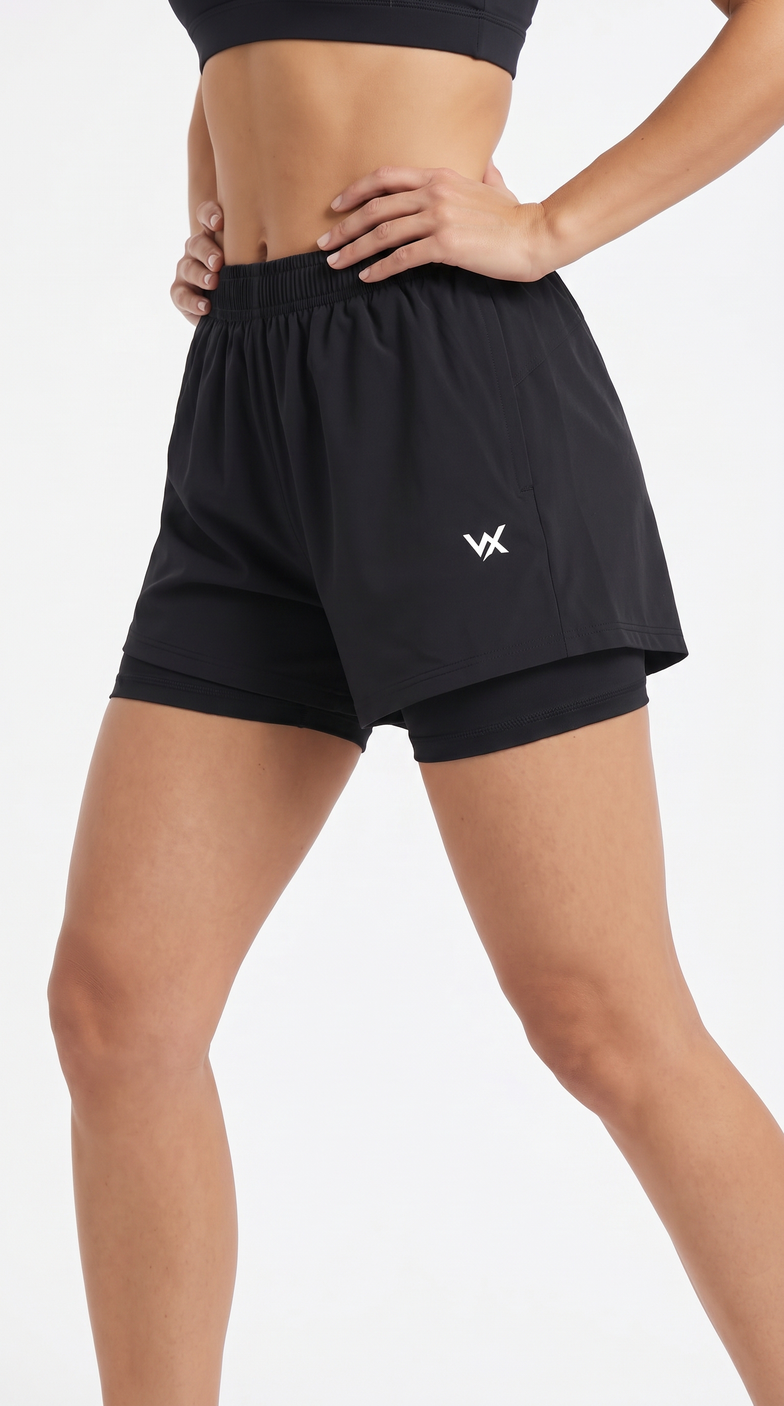 WARRIORX WOMEN RUNNING SHORTS WITH INNER LINING