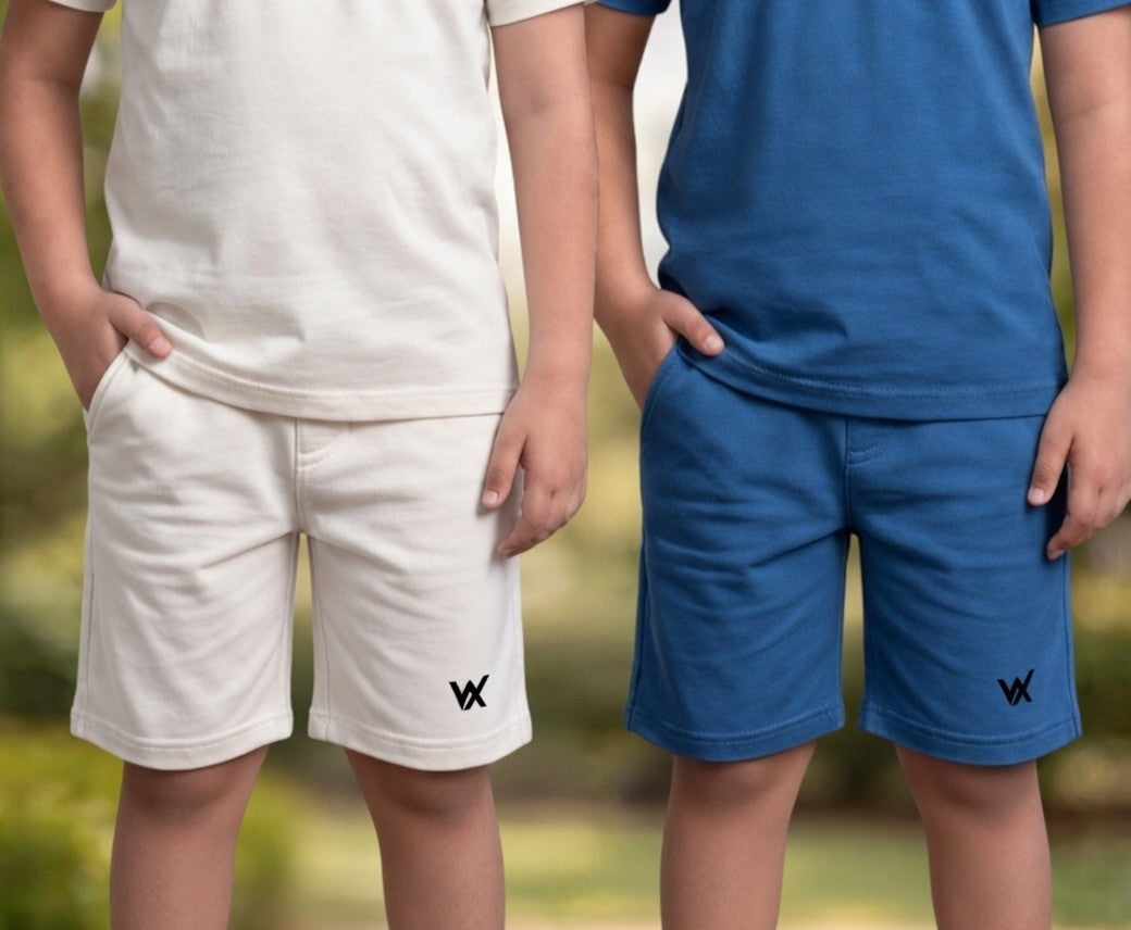 Warriorx kids combo for 2 cotton lycra Shorts