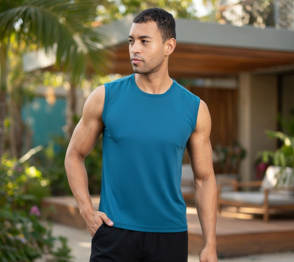 WarriorX Men’s Nylon Mesh Tank T-Shirt