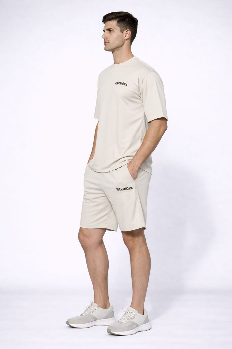 WarriorX Men’s Casual Cotton Relaxed Cordset with Tshirt & Shorts