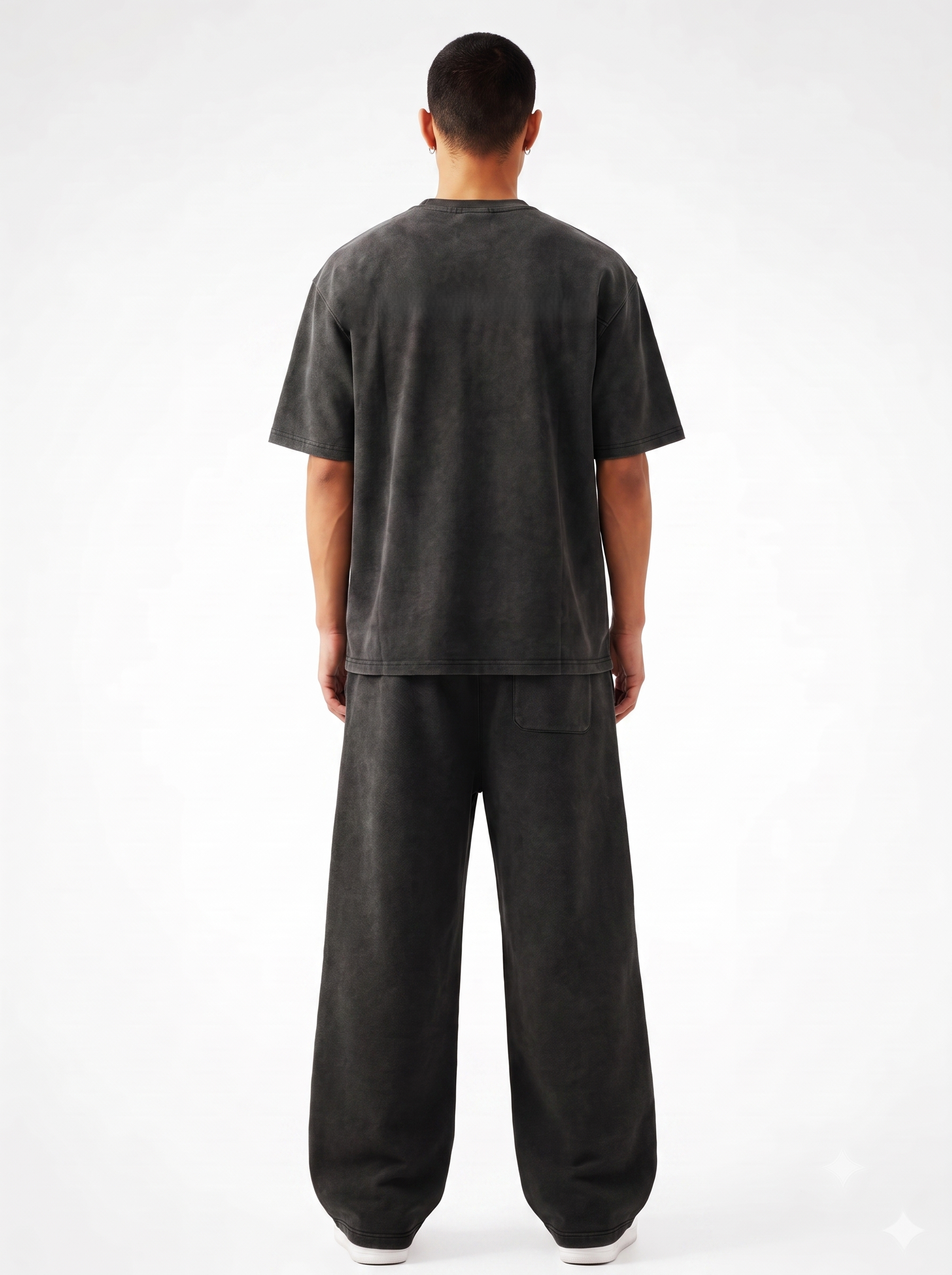 WARRIORX MEN'S ACID WASH CORDSET