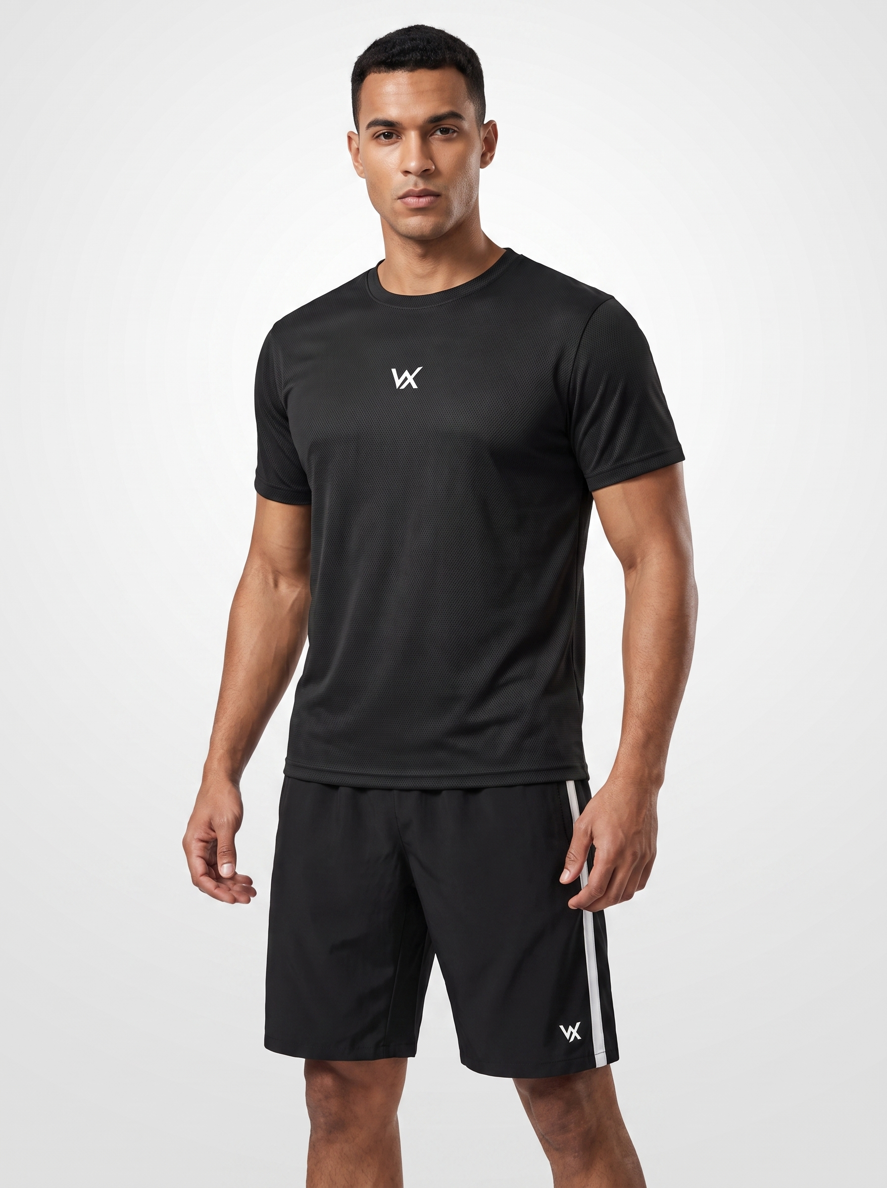 Warriorx Mesh Gym Black Co-ord Set