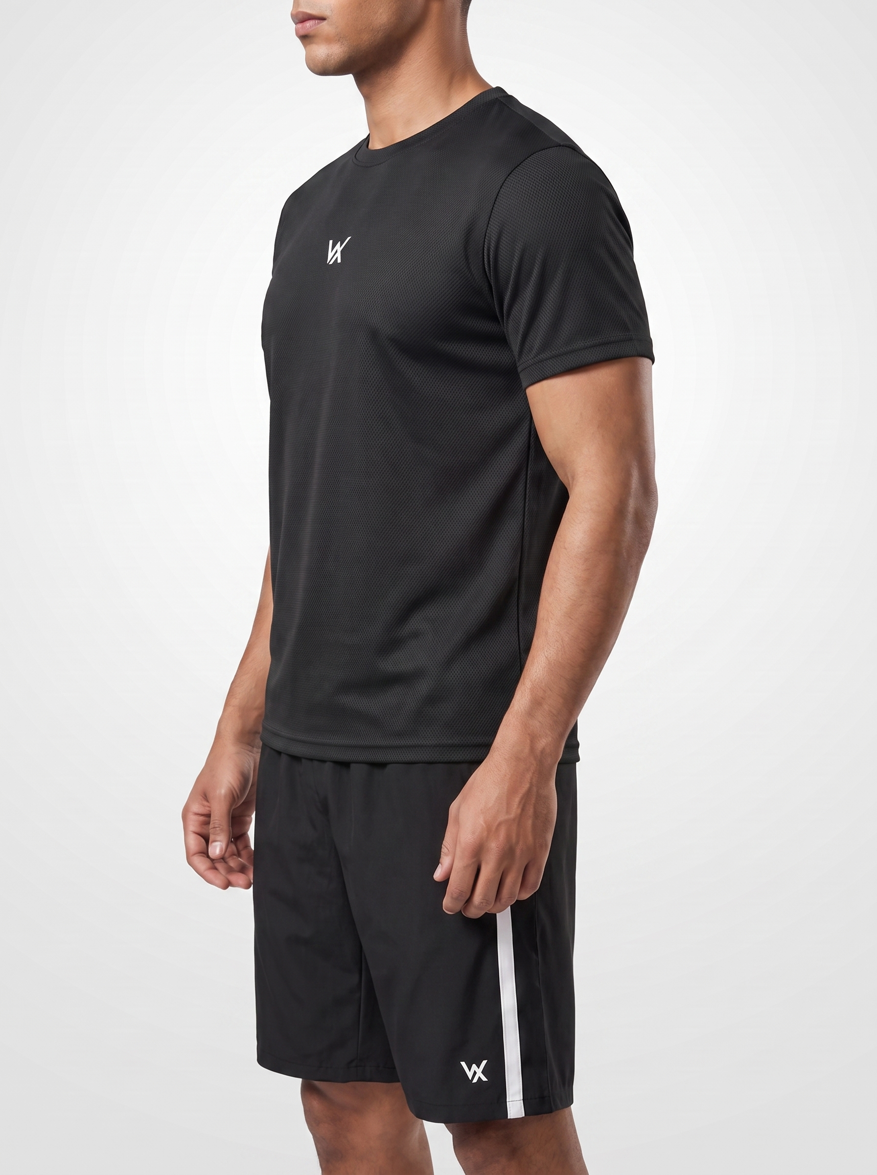 Warriorx Mesh Gym Black Co-ord Set
