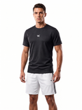 warriorx mesh black tshirt and shorts cordset